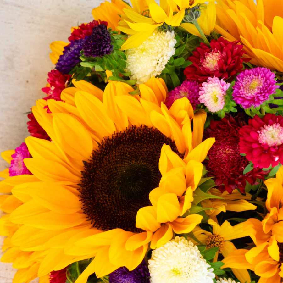 Dahlias, Sunflowers & Gladiolas